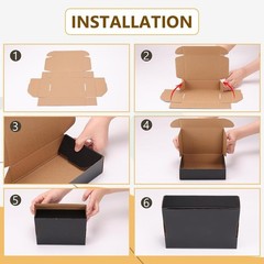 Brand New Shipping Boxes 7x5x2 Black