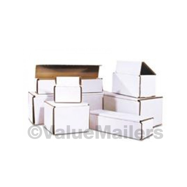 100 – 5x4x2 White Corrugated Shipping Mailer Packing Box Boxes