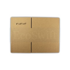 1-100 8x6x4 “EcoSwift” Cardboard Packing Mailing Shipping Corrugated Box Cartons