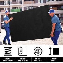 Fanfanwin 4 Pcs 80″ X 72″ Extra Large Moving Blankets Heavy Duty Packing Blan…
