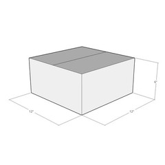 12x12x6 White Corrugated Shipping Boxes 32 ECT Single-Wall, 5/Pack