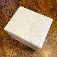 EFP Brand White Insulated EPS Styrofoam Cooler Box and Lid – 11x9x12 Exterior