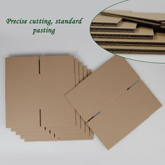 6X6X6 Inches Shipping Boxes Set of 40, Brown Corrugated Cardboard Box Literat…