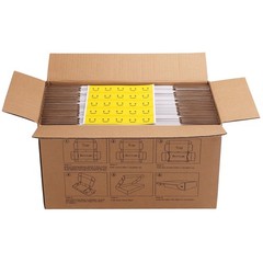 50 PCS 6x6x2 Inch White Corrugated Cardboard Shipping Boxes Literature Mailer