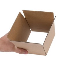 100 corrugated paper boxes 4x4x4 – 10x10x10 cm yellow
