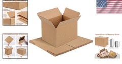 Durable 3-Layer Kraft Brown Boxes, 4 PCS 8x6x6 – Ideal for Packing & Shipping