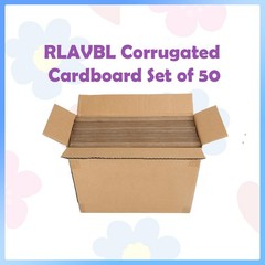 50-Pack 8x10in Corrugated Cardboard Sheets Flat Inserts for Shipping Crafts
