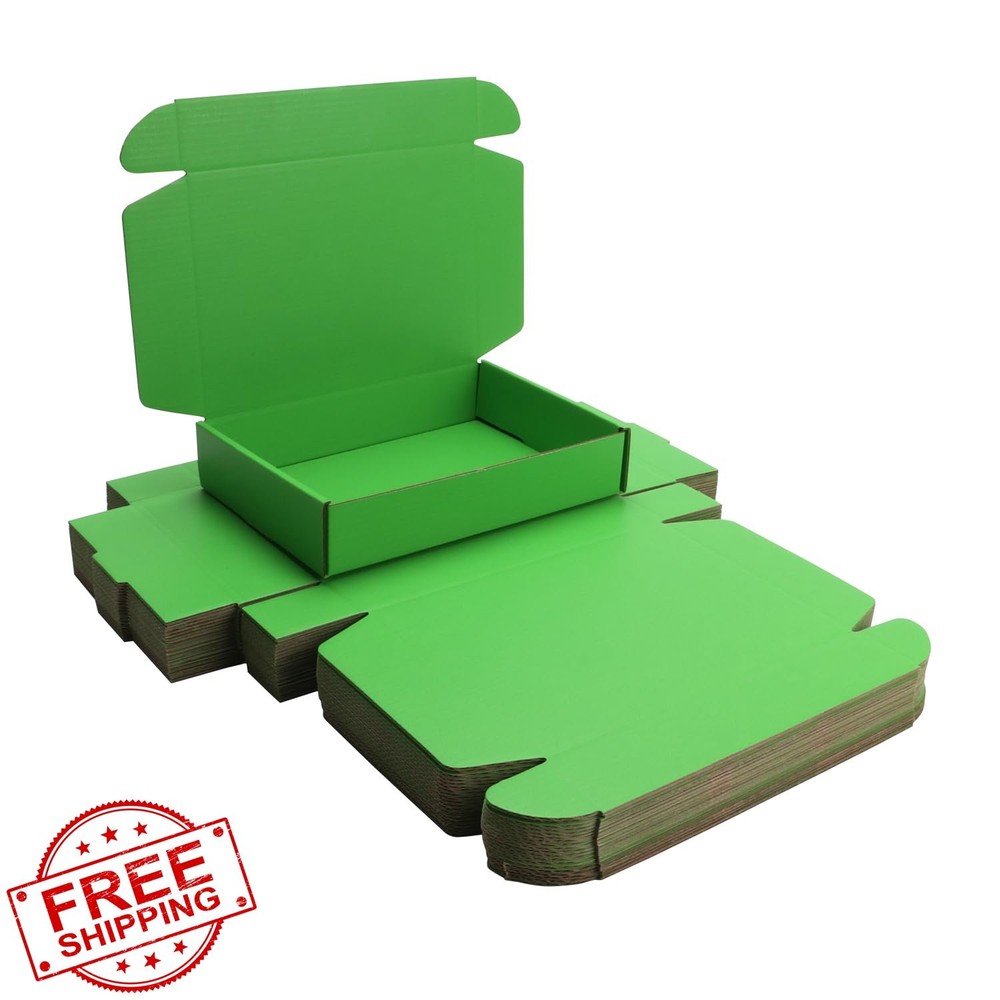 kaxilu Shipping Box Dark Green L10.5xW6.3xH2 20pcs
