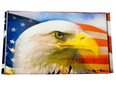 American Flag Patriotic USA Corrugated Shipping, Storage, Retail Boxes 7x4x2 Box