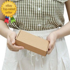 6X4X1 Inch Shipping Boxes Bulk 50 Pack Brown Tab Lock Tuck Top for Mail