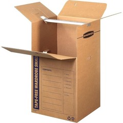 Portable Cardboard Clothes Moving Solution W/ Hanging Bars & Reinforced Handles