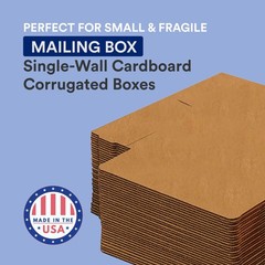 Moving Boxes 10″l X 6″w X 6″h Long 50pack | Corrugated Cardboard Box For Packing