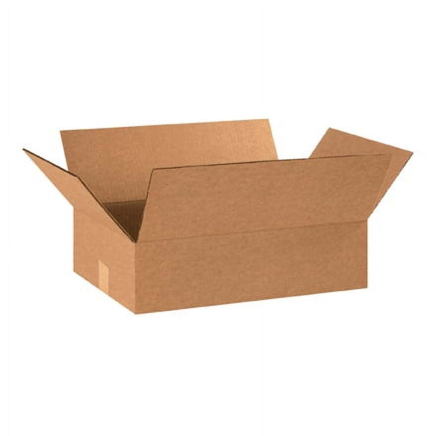 18 x 12 x 5″ Flat Corrugated Boxes, ECT-32 Brown Shipping Boxes 25/Bundle