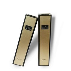 50 Pcs Gold and Black Lip Gloss Packaging Boxes, 4.21×0.9×0.9″ Kraft Paper Ma…