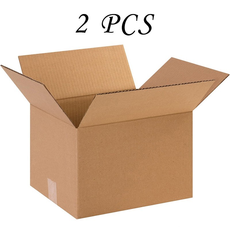 2 large corrugated cardboard shipping boxes (20x16x16 in) for mailing/storage.