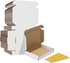 Brand New 6x4x1 Shipping Boxes Set of 30 White Corrugated Cardboard Mailer fo…