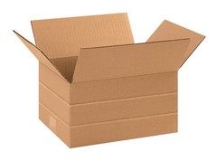 MD1186 Multi-Depth Corrugated Cardboard Box 11 1/4″ L x 8 3/4″ W x 6″ H, Kraf…