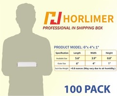 6X4X1 Shipping Boxes Set of 100, White Small Corrugated Cardboard Box,Mailer Box