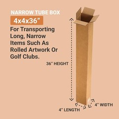 Versatile 4x4x36 Boxes for Shipping & Storage