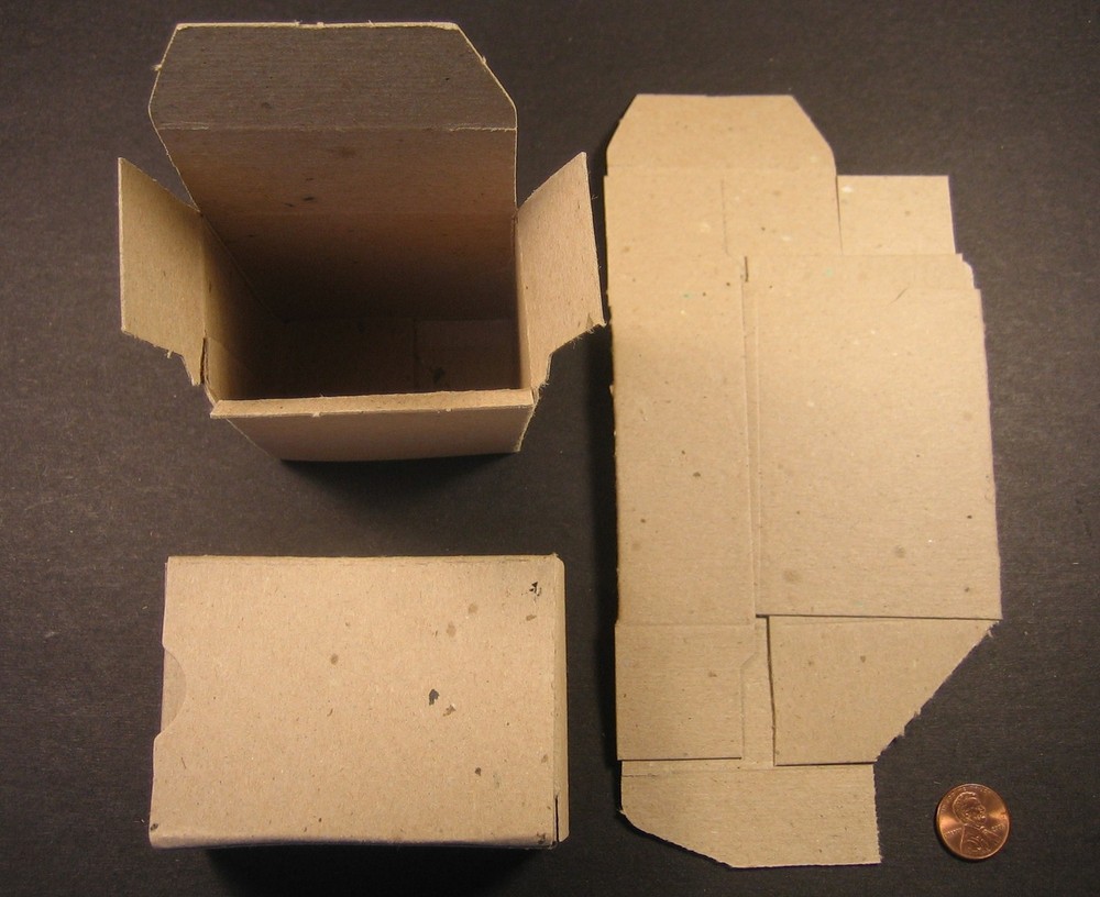 REVERSE TUCK SMALL PARTS BOX, 2-1/2″ x 1-1/2″ x 3-1/2″, 0.036″ THICK (20 PIECES)