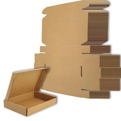 6x4x1 inches Small Shipping Boxes Set of 50 – Brown Mailer Corrugated Cardboa…