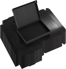 6 Pack 6X4X3 Black Shipping Boxes, Small Cardboard Mailer Boxes for Small Busine