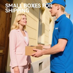 50 PCS 3.5×3.3×1.6 Inch Small Shipping Boxes Brown Corrugated Cardboard