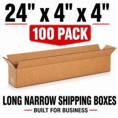 24x4x4 Corrugated Shipping Boxes Kraft Cardboard Mailer Packing Moving Boxes
