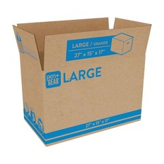 (10 pack) Large Moving Boxes, 27L x 15W x 17H, Kraft