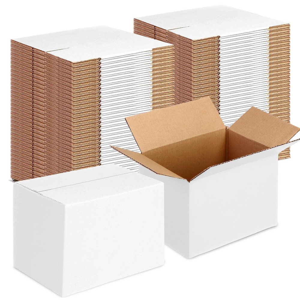 Yeaqee 72 Pcs Shipping Boxes Corrugated Cardboard Small Shipping Boxes for Pa…