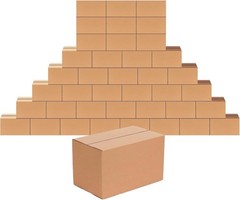 40 Pack Eco-Friendly 10x6x6 Shipping Boxes – Durable Cardboard for Packing