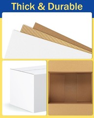 High-Quality 40 Pack White 8x6x6 Shipping Boxes – Perfect for Small Essentials