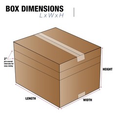 Tape Logic Shipping Boxes Multi-Depth 18″L x 12″W x 6″H, 25-Pack | Corrugated Ca