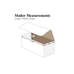 BM1664 Corrugated Mailers, 16″ x 6″ x 4″, White (Pack of 50)