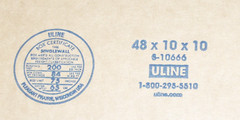 ULINE S-10666 48″ x 10″ x 10″ CARDBOARD SHIPPING BOXES – 200 lb – LOT OF 5