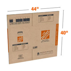 Extra Large Heavy Duty Moving, Shipping, Packing Box with Handles