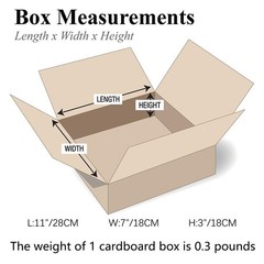 11x 7x 3-inch brown cardboard shipping boxes, 10-50 pieces | Mailing, Packaging