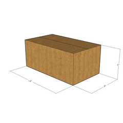 14x8x6 Corrugated Shipping Boxes 32 ECT Single-Wall, 100/Pack