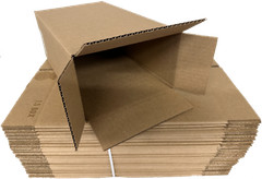 Shipping Corrugated Cardboard Side Loading Shoe Box 14″ X 8″ X 5″