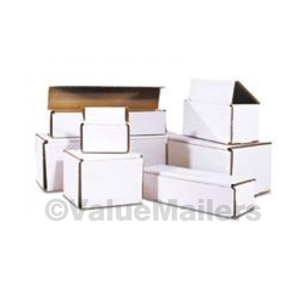 500 – 4 x 4 x 2 White Corrugated Shipping Mailer Packing Box Boxes