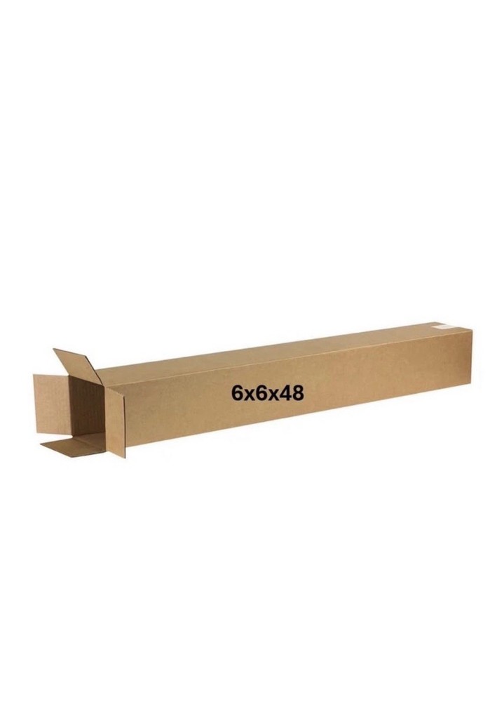 6″ x 6″ x 48″ CARDBOARD BOX – 200 lb – 10 BOX BUNDLE – Chicago Pick Up Available