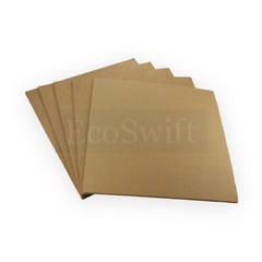 10 12 x 12 EcoSwift Corrugated Cardboard Pads Inserts Sheet 32 ECT 1/8″ Thick