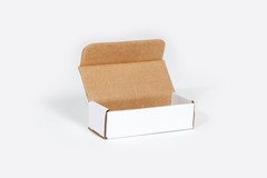 50/cs White Corrugated Mailer Boxes, Reuseable Kraft Carton 3x3x3″ 200#/ECT-32