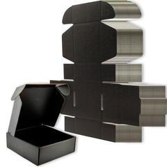 50 Pack 6x6x2″ Small Black Shipping Boxes Mailer Corrugated Cardboard Boxes