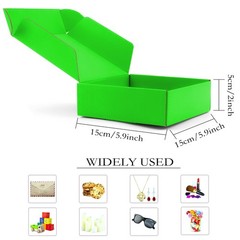 Grass Green Small Corrugated Cardboard Mailer Shipping Boxes 15 Pack 6x6x2 Inch
