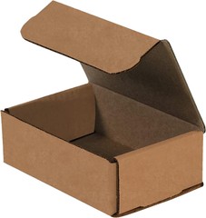 50 6″ x 4″ x 2″ Kraft Corrugated Mailers Die Cut Tuck Flap Boxes