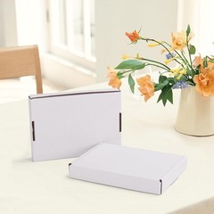 Brand New Shipping Boxes Set of 30 7x5x1 White Corrugated Cardboard Mailer Bo…