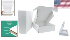 6x6x2 inch Small White Mailers Boxes Packaging Shipping Boxes Set of 10