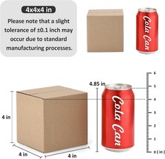 Brand New Cardboard Box Mailers 25 Pack Brown Cube Corrugated Small Shipping …