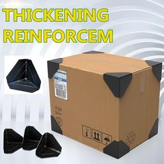 Lightweight Black Shipping Box Corner Protectors – 80 Pack for Ultimate Safety